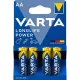 Elem, AA ceruza, 4 db, VARTA "Longlife Power"