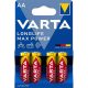 Elem, AA ceruza, 4 db, VARTA "Longlife Max Power"