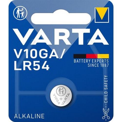 Gombelem, V10GA / LR1130 / LR54 / 189, 1 db, VARTA