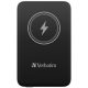 Hordozható akkumulátor, vezeték nélküli töltés, 10000 mAh, VERBATIM "MCP-10, fekete