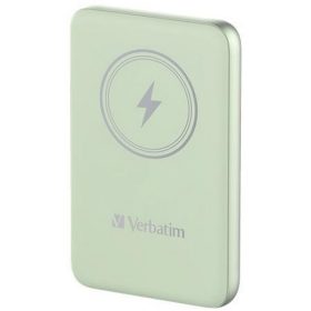   Hordozható akkumulátor, vezeték nélküli töltés, 10000 mAh, VERBATIM "MCP-10, zöld