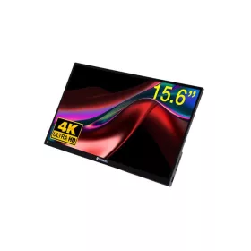   Hordozható monitor, érintőképernyő, 4K UHD felbontás, fém borítás, 15,6", VERBATIM "PMT-15...