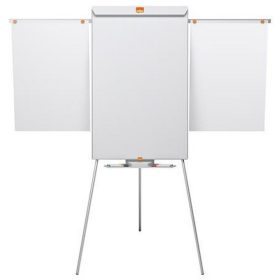   Flipchart tábla, mágneses felület, 2 db segédkarral, NOBO "Essentials", fehér