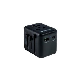   Utazó adapter, univerzális, USB-A(QC 3.0)/USB-C(PD20W)2xUSB, VERBATIM "UTA-02"