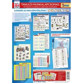   Tanulói munkalap csomag, 7 munkalap, 1 alátét, filc, STIEFEL, "Angol nyelvtanulás"