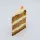 Pastel de zanahoria y vainilla, rebanada – Vainilla, con crema de pastel de zanahoria