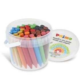   Zsírkréta PRIMO 0602PC48J 48db vödörben, Jumbo Ø13 x 85 mm