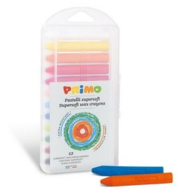   Zsírkréta PRIMO 085PT12P háromszögletű, 12db-os készlet, műa. dobozban