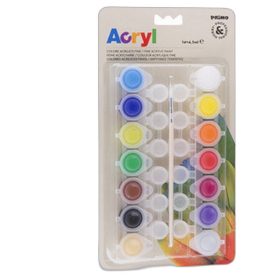   Acrylic Paint Primo 14X4.5ml (12 Colors + Gold, Silver), Blister
