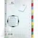 Elválasztó Lap Fornax A4 Karton, 225X297Mm 10 Színregiszter
