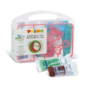   Gyurmatészta és nyomóformák PRIMO EasyDo gluténmentes, 5x100g, 5 szín + kutya sablon és formázó ezközök, műa. dobozban