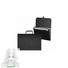   Portfólió mappa A/4 ErichKrause Megapolis fekete 12rek. 50517 