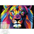   Pittore di numeri 50x40 cm colorato "Abstract tiger" senza cornice