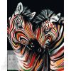   Számfestő 50X40Cm Színpompás "Enamored Zebras" Keret Nélküli 