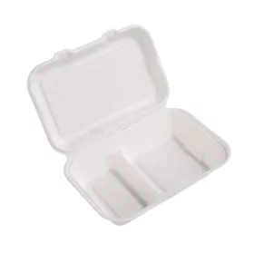 Huhtamaki Bagasse 2 Részes Ételdoboz 22 x 15 cm 50 db