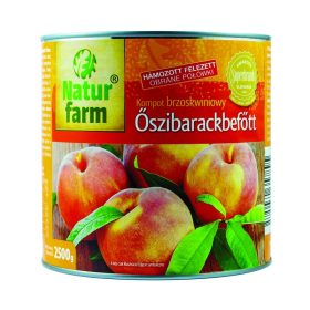 Natur farm Őszibarack Hámozott Felezett 2,6 kg