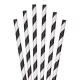 Huhtamaki Papír Fekete Fehér Szívószál 230 x 8 mm 150 db