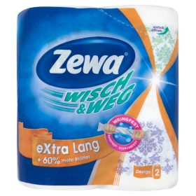   Zewa Wisch & Weg eXtra Lang Design háztartási papírtörlő 2 rétegű 2 tekercs