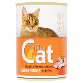   Golden Cat teljes értékű macskaeledel csirkehúsos ízesítéssel 415 g