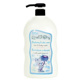 NATURAPHY Gyermek Tusfürdő És Sampon Áfonya 1 l