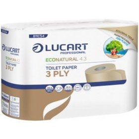 Lucart EcoNatural Papír Kéztörlő 3 Rétegű 2 Tekercs