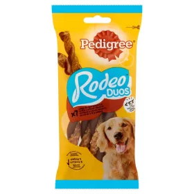   Pedigree Rodeo Duos marha és sajt ízesítésű kiegészítő állateledel felnőtt kutyák számára 7 db 123 g