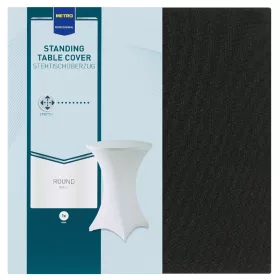   METRO PROFESSIONAL Onyx Bankett Terítő 80 cm Fekete Színben