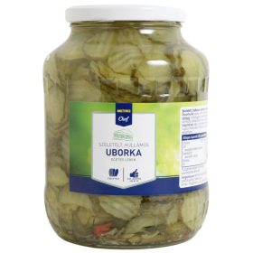 METRO Chef Szeletelt Hullámos Uborka Ecetes Lében 1,6 kg