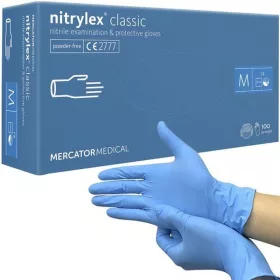 MERCATOR Nitril Kesztyű Kék M 100 db