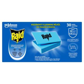 Raid Elektromos Rovarirtó Lapka Utántöltő 30 db