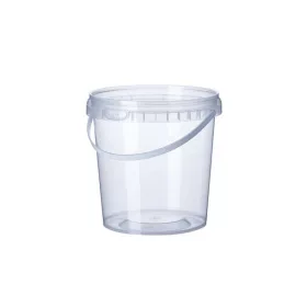 Műanyag Mikrózható Vödör + Tető 870 ml 10 db