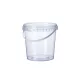 Műanyag Mikrózható Vödör + Tető 870 ml 10 db
