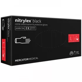 MERCATOR Nitriles Fekete Kesztyű L 100 db