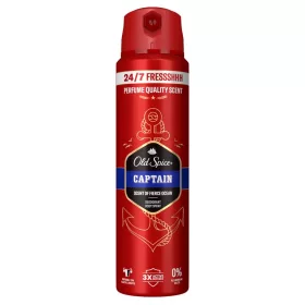   Old Spice Captain Deo Spray Férfiaknak, Akár 48 Órás Frissesség, Alumíniummentes, 150 ml