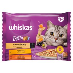   whiskas 1+ Tasty Mix teljes értékű nedves eledel felnőtt macskáknak 4 x 85 g (340 g)