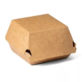   Huhtamaki Papír Kraft Hamburger Doboz 11 x 11 x 7,3 cm 50 db