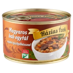   Házias Ízek magyaros bab egytál csípős házikolbásszal 400 g