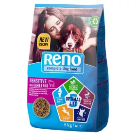 RENO száraz bárány és rízs kutyaeledel 8 kg