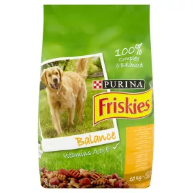   Friskies Purina Balance csirkével és hozzáadott zöldségekkel száraz kutyaeledel 10 kg
