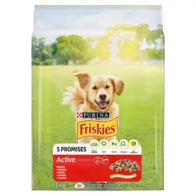 Friskies Purina Active marhával száraz kutyaeledel 3 kg