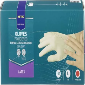 METRO PROFESSIONAL Latex Fehér Kesztyű L 100 db