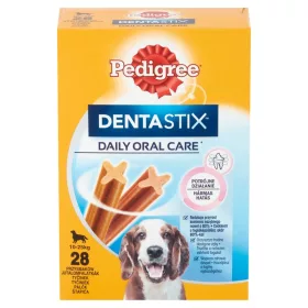   Pedigree DentaStix kiegészítő állateledel 4 hónapnál idősebb kutyák számára 10-25 kg 28 db 720 g