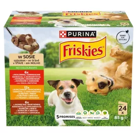   Friskies Purina szószos válogatás nedves kutyaeledel 24 x 85 g (2040 g)