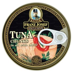   KAISER Franz Josef Exclusive tonhaldarabok napraforgóolajban chilivel 170 g