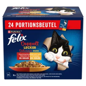   FELIX FANTASTIC DUO Házias válogatás aszpikban nedves macskaeledel 24x85g