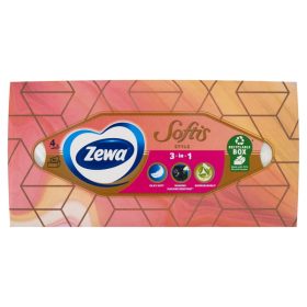   Zewa Softis Design Box Illatmentes Dobozos Papírzsebkendő 4 rétegű 80 db
