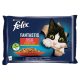 felix Purina Fantastic csirkével és marhával és zöldséggel aszpikban macskaeledel 4 x 85 g