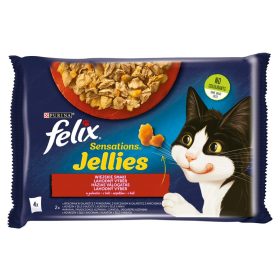   felix Purina Sensations Jellies házias válogatás aszpikban nedves macskaeledel 4 x 85 g (340 g)