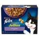 felix Purina Sensations Jellies vegyes válogatás aszpikban nedves macskaeledel 12 x 85 g