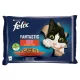 felix Purina Fantastic marhával/csirkével aszpikban nedves macskaeledel 4 x 85 g (340 g)